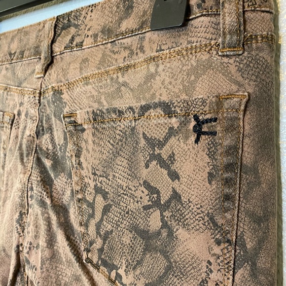 David Kahn Animal Print Skinny Jeans 28 - Picture 4 of 7